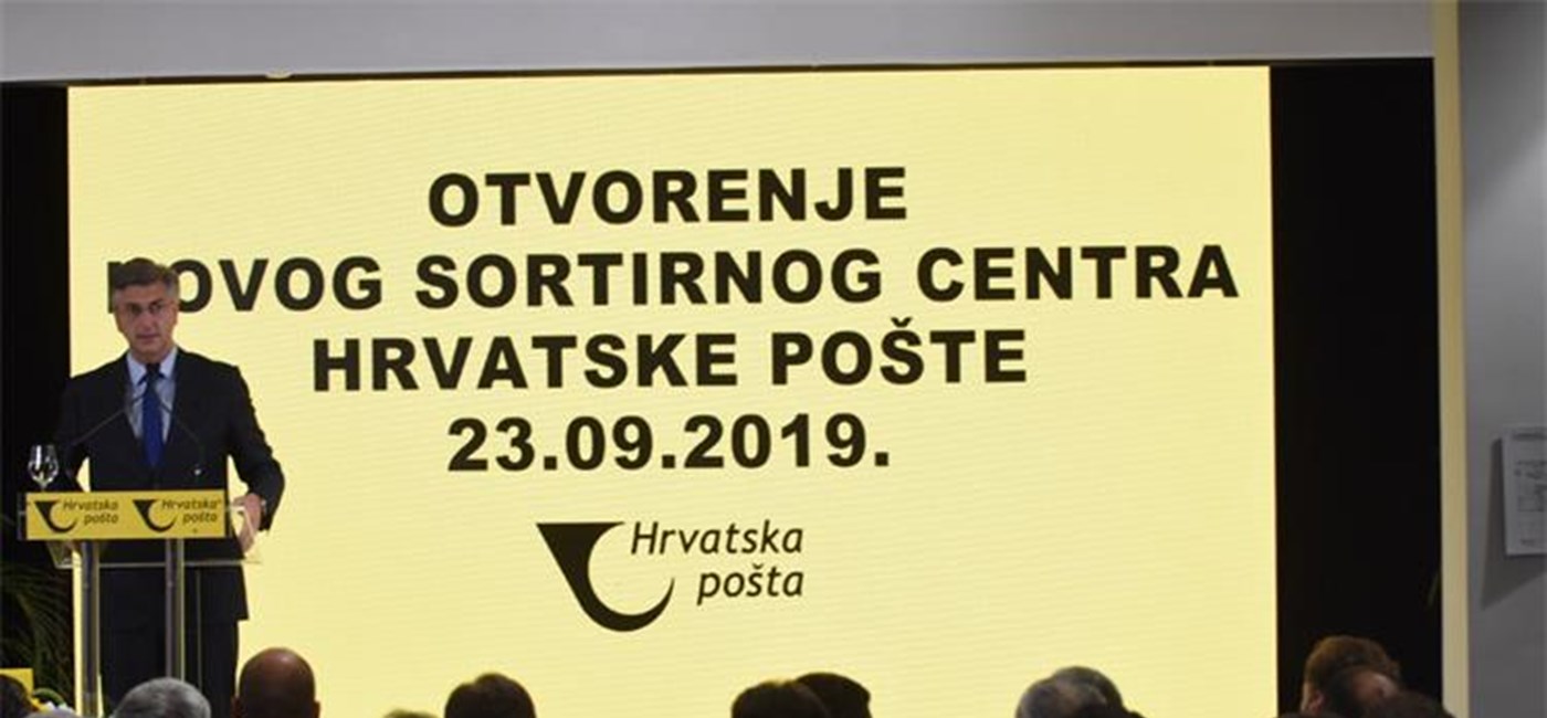 Plenković: Novi sortirni centar Hrvatske pošte za kvalitetnije usluge hrvatskim građanima i gospodarstvu